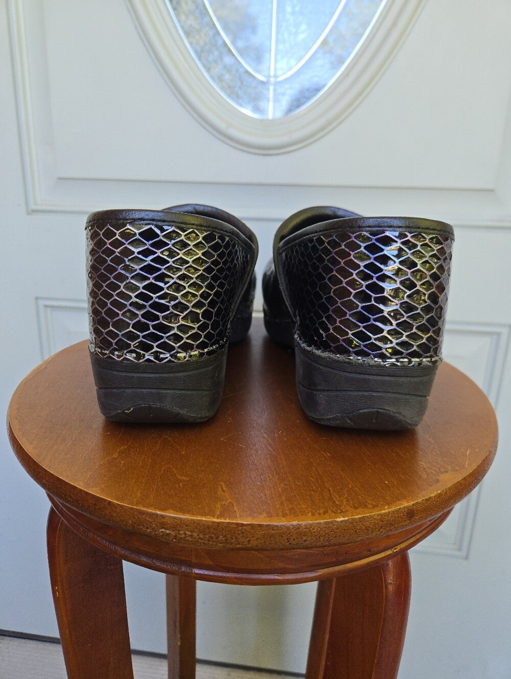 Dansko XP 2.0 Black Anaconda Nursing Clogs - Picture 3 of 7